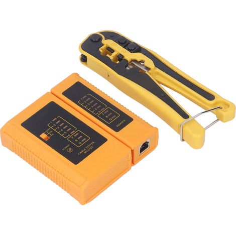 3-in-1-Crimpwerkzeug-Set: Multifunktions-Telefonanschlusszange mit Ratschenverschluss und Netzwerktester (1/5)