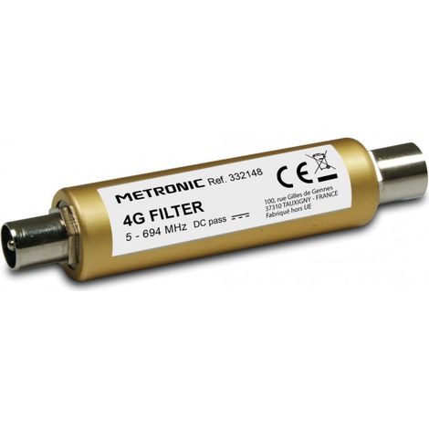 Filtre 4G 9,52 mm mâle/fem. 694 MHz