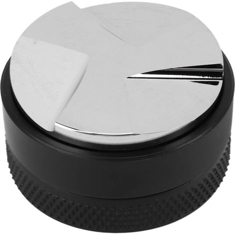 Kaffeespender und Tamper, Kaffeepegelanzeiger, Dosierwerkzeug, Edelstahl 304, schwarz, 53 mm (1/5)