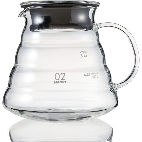 Hario Range Server V60-02 Caraffa in Vetro Trasparente 600 ml (1/3)