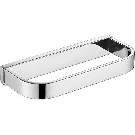Anneau porte-serviettes mural en acier inoxydable SUS 304, finition polie miroir, idéal pour la salle de bain et la cuisine. Fixation par vis. (1/5)