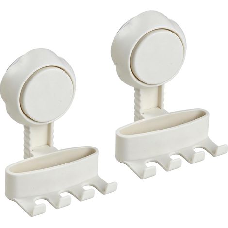 Toothbrush Holder Suction Cup 2 Pieces Bathroom Accessory (1/5)
