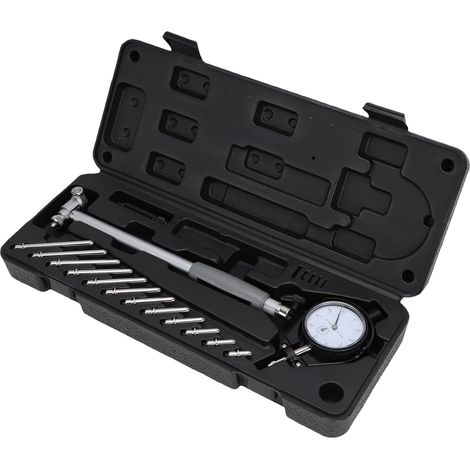Digitales Innenmessgerät, Gehäuse aus Aluminiumlegierung, 0 bis 40 °C / 32 bis 104 °F,  Zweipunktmessung, Messbereich 50 bis 160 mm, Auflösung 0,01 mm, 12 Messspitzen, zur Messung von Bohrungsdurchmes (1/5)
