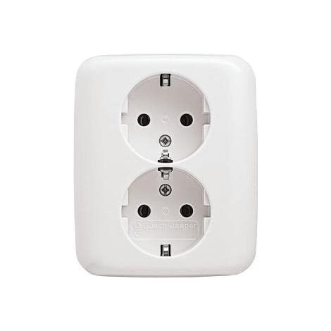 Prise double busch-jaeger 202 EUJ-214 encastrable IP20 16 A