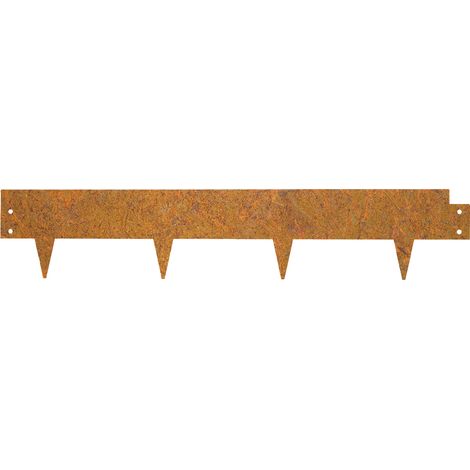 Luxury Border Bordures de jardin en acier corten 18 x 94 cm - Par