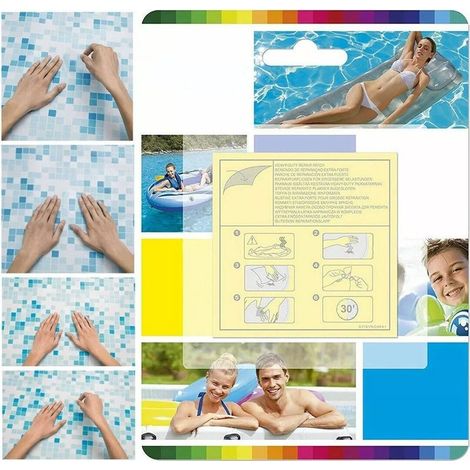Set 10pcs Patchs De Réparation Pour Matelas Gonflables De Piscine 62068 (1/5)