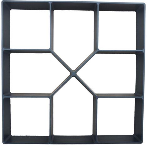 1 pièce Moule pavage plastique, 40 x 40 cm, réutilisable 1600 fois, pour allée jardin terrasse, coffrage béton DIY