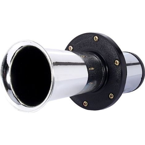 Clacson auto Kaxon Vieux Tacot 12V 110dB 490Hz, suono potente, stile vintage classico AHH-OOO-GAH (argento) (1/2)