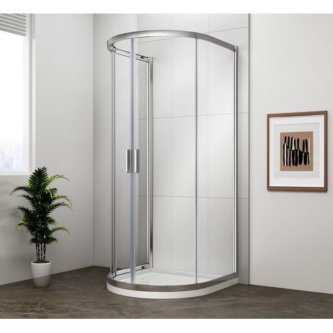 Cabine de douche EASY D 1000x1000mm, verre clair (1/4)