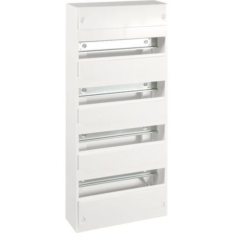 Coffret d'intérieur 52 modules - 4 rangées - sans bornier - 607x250x90mm - Eur'Ohm