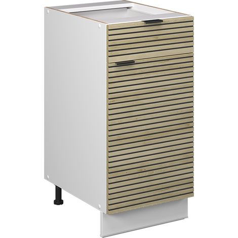 Meuble cuisine Fame-Line, Panneau en chêne, 40cm sans plan de travail, Vicco