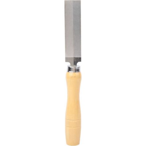 Lime rhombique en diamant, manche en bois, meulage du verre métallique, outil de jardinage pour le travail du bois (3 pouces)