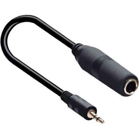 Adaptateur jack 3,5 mm (m) - jack 6,35 mm (v) stéréo Verguld 0,30 mètre