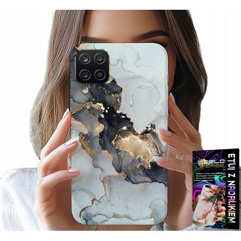 Custodia per Samsung Galaxy A22 5G - elegante effetto marmo, motivi femminili alla moda (1/5)