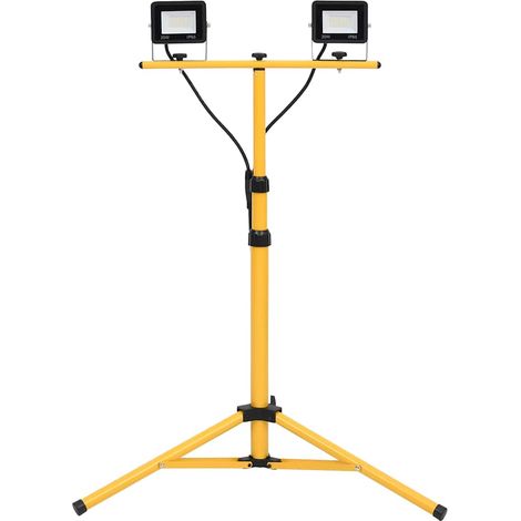 vidaXL Faretto a LED con Treppiede 2x20 W Bianco Freddo