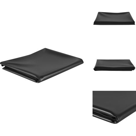 Doublure d'étang Noir 1x6 m PVC 0,5 mm - Doublure D'étang - Liner D'étang - Bâche D'étang - Revêtement D'étang - PVC (1/4)
