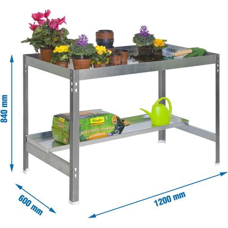 Simonrack tavolo da giardinaggio grigio
