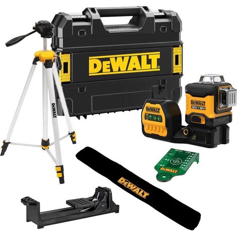 Dewalt DCE089NG18 3 x 360 Green Multi Line Laser 12V 18V Bare + DE0881 Tripod (1/5)