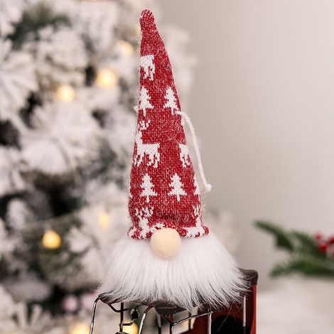 Pendentif Noël - Poupée Luminosité Sans Visage - Décoration Arbre De Noël - Intérieur Et Extérieur - 1 Pièce (1/3)