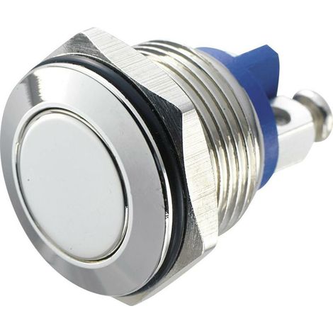 Bouton-poussoir antivandalisme 48 V/DC 2 A – Actionneur plat IP65 – Durée de vie 1 000 000 cycles – 16 mm de diamètre – 1 pc(s) (1/3)
