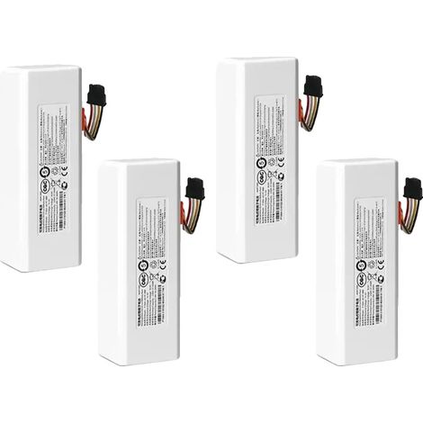 Batterie d'aspirateur robot, capacité de 12800 mAh, compatible avec le modèle de nettoyeur robot 1C, 12800mAh-4 PCS (1/2)