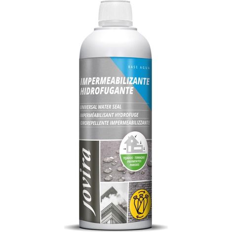 JOVIRA PINTURAS Impermeabilizzante Trasparente 1 L  Impermeabilizzazione Invisibile, Nessuna Generazione di Film, Protezione Totale su Facciate, Cemento, Terrazze, Tetti (1 Litre). D-31 (1/4)