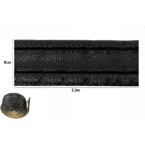 TRADE SHOP - Rotolo Carta Adesiva Per Parati Mobili Greca Stampa 3d Nera 8 Cm X 2.3 Mt 69221 -