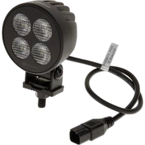 Lampe de travail LED ronde 24 W 2556 lm 12/24 V blanc 83,9 x 99,5 x 59 mm lumière diffuse avec prise Deutsch 4 LED (1/5)