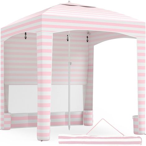 COSTWAY Tenda Da Spiaggia,Tenda Pieghevole Da Spiaggia,Tenda Da Spiaggia Portatile,Tenda Da Spiaggia Antivento,Tenda Da Spiaggia Grande,Tenda Da Mare,Tenda Da (1/5)
