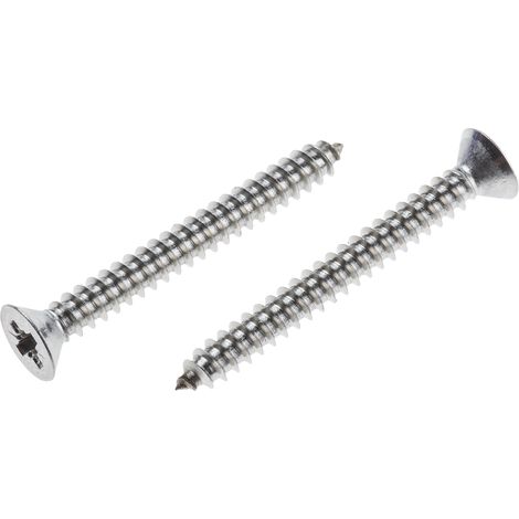 Vis autotaraudeuse RS PRO, N°8 x 38mm, tête Fraisée, en Acier Inoxydable ( Prix pour Boîte de 100 )