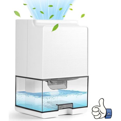 Deshumidificador doméstico de 1000 m, con apagado automático y luz LED, descongelación automática, silencioso, eléctrico, para cocina, dormitorio, baño y oficina. (1/4)