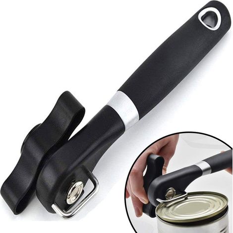 Ouvre-boite - Acier Inoxydable - Poignée Ergonomique Antidérapante - Pour Cuisine et Extérieur - 1 Pièce (1/5)