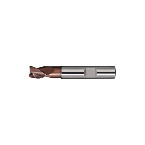 Fresa  de ranurar  Bohrnutenfräser  DIN  6527K  TipoN  D.8mm  VHM  TiAlN  HB  Z.3  corto  TECWERK (1/2)