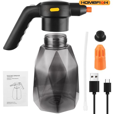 Arroseur électrique portatif rechargeable de 2 L avec atomiseur pour plantes de jardin (1/5)