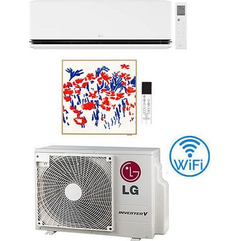 Climatizzatore Condizionatore LG Dualcool Deluxe + Artcool Gallery PHOTO R32 Wifi Dual Split Dual Inverter 12000 + 18000 BTU con U.E. MU3R19 NOVITÁ Classe A+++/A++ (1/2)