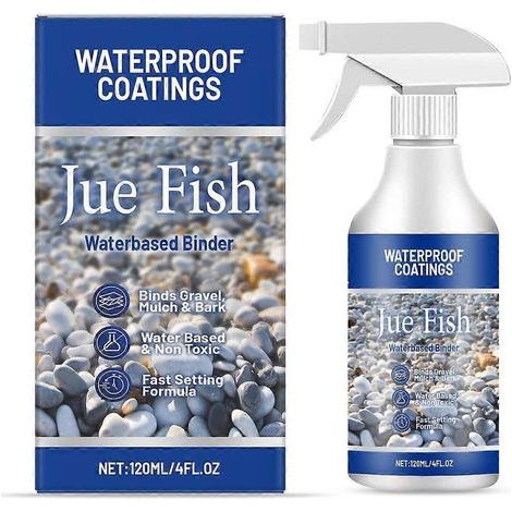 Liant pour gravier, colle pour paillis, scellant, adhésif, stabilisateur, imperméable 120 ml (1/5)