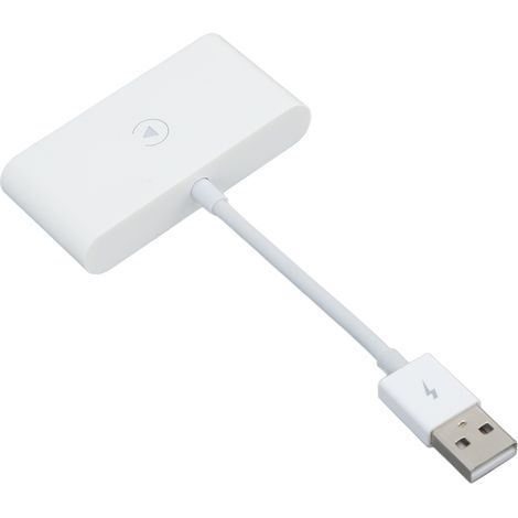 Adaptateur allume-cigare sans fil (avec ou sans fil) pour voitures à partir de 2016, compatible iOS 10 et versions ultérieures (blanc). (1/5)