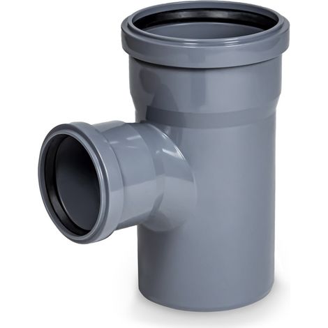 HT Abzweig mit Muffe und Gummidichtungen HT-Rohr DN 75/50 45° HTEA (1/4)