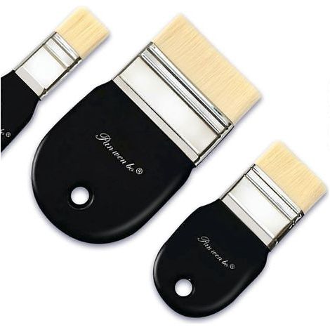 PANWENBO Flachpinsel-Set (1 Zoll, 2 Zoll & 3 Zoll)