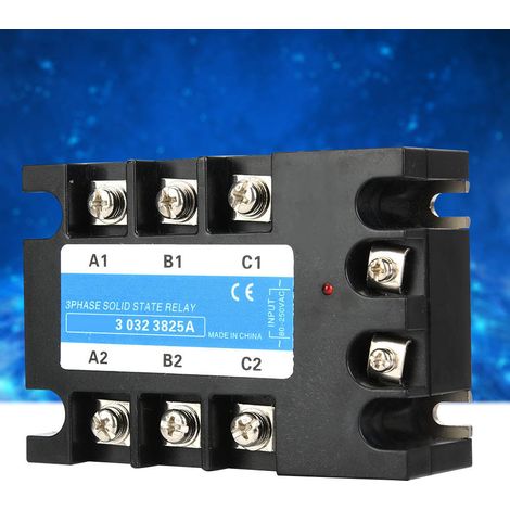 Dreiphasen-Halbleiterrelais 80-250VAC Eingang SSR3 AC AC Elektrische Ausrüstung für CNC-Maschinen (BERM-3 032 3825A (25A)) (1/5)