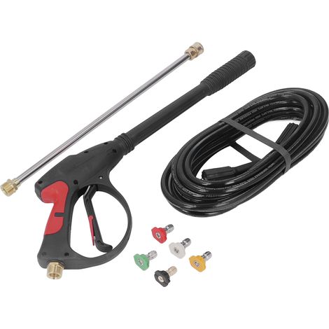 Pistolet de nettoyage haute pression 4000PSI, tuyau de 8 mètres, ensemble d'aérographe Automobile avec 5 embouts de buse (1/5)