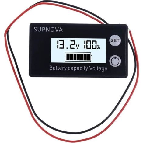 Indicateur de capacité de batterie étanche DC 10V-100V plomb-acide Lithium LiFePO4 12V testeur de batterie pour toutes les batteri (1/3)