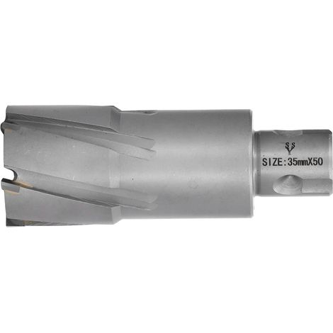 Fraise Annulaire 35mm pour Perceuse Magnétique, Profondeur de Coupe 50mm, Outil de Perçage pour Aluminium Cuivre, Ø35mm / 1,38in (1/5)