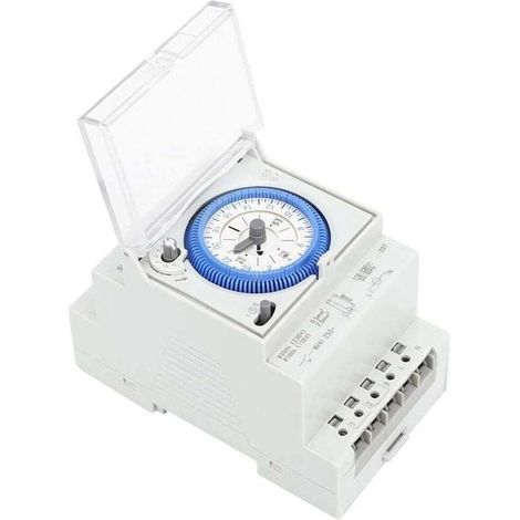 Interruttore orario programmabile, interruttore timer meccanico, regolatore settimanale manuale/automatico da 16 A per illuminazione e apparecchiature elettriche fai-da-te domestiche. (1/3)
