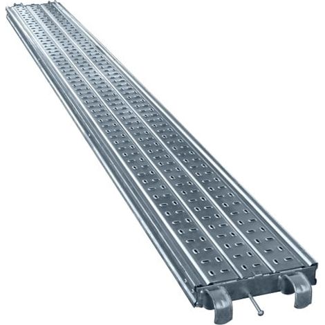 Altrad – Plateau échafaudage acier 3m x 0,30m – Charge admissible 300kg/m² – Poids 19kg – Accessoire pour échafaudage