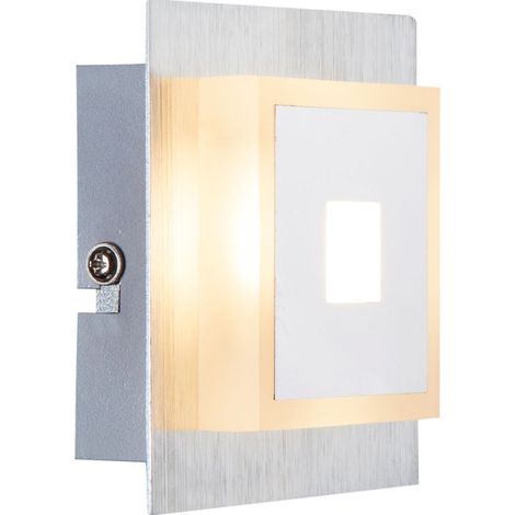 5 Watt LED Decken Spot Lampe Leuchte Chrom Alu Acryl QUADRALLA