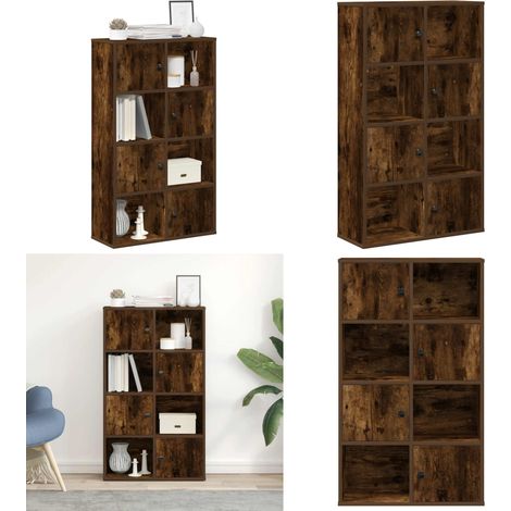 vidaXL Bücherregal Räuchereiche 60x24x101,5 cm Holzwerkstoff (1/5)