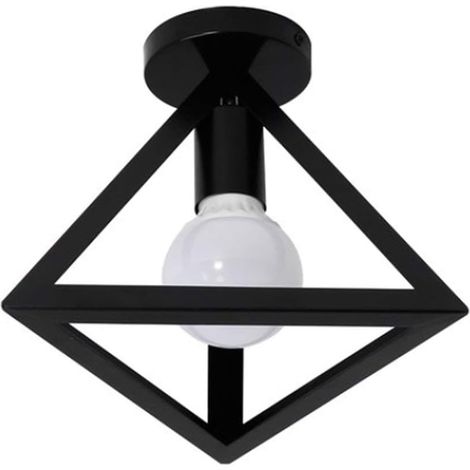 Creative Triangle Chandelier Iron Metal Black Ceiling Light Retro Industrial Ceiling Lights (1/5)