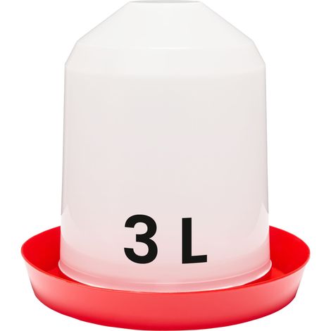 Garronda Abreuvoir Poule Automatique 3L – Fontaine à Eau en Plastique pour Poules et Oiseaux – Abreuvoir Antipoussière avec Couvercle – Élevage Volaille – GD-0138 (1/5)