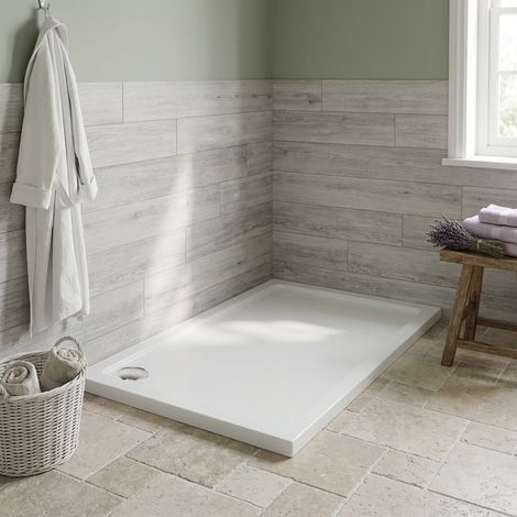 Duchy Carn Stone Resin Rectangular Shower Tray 800mm x 700mm